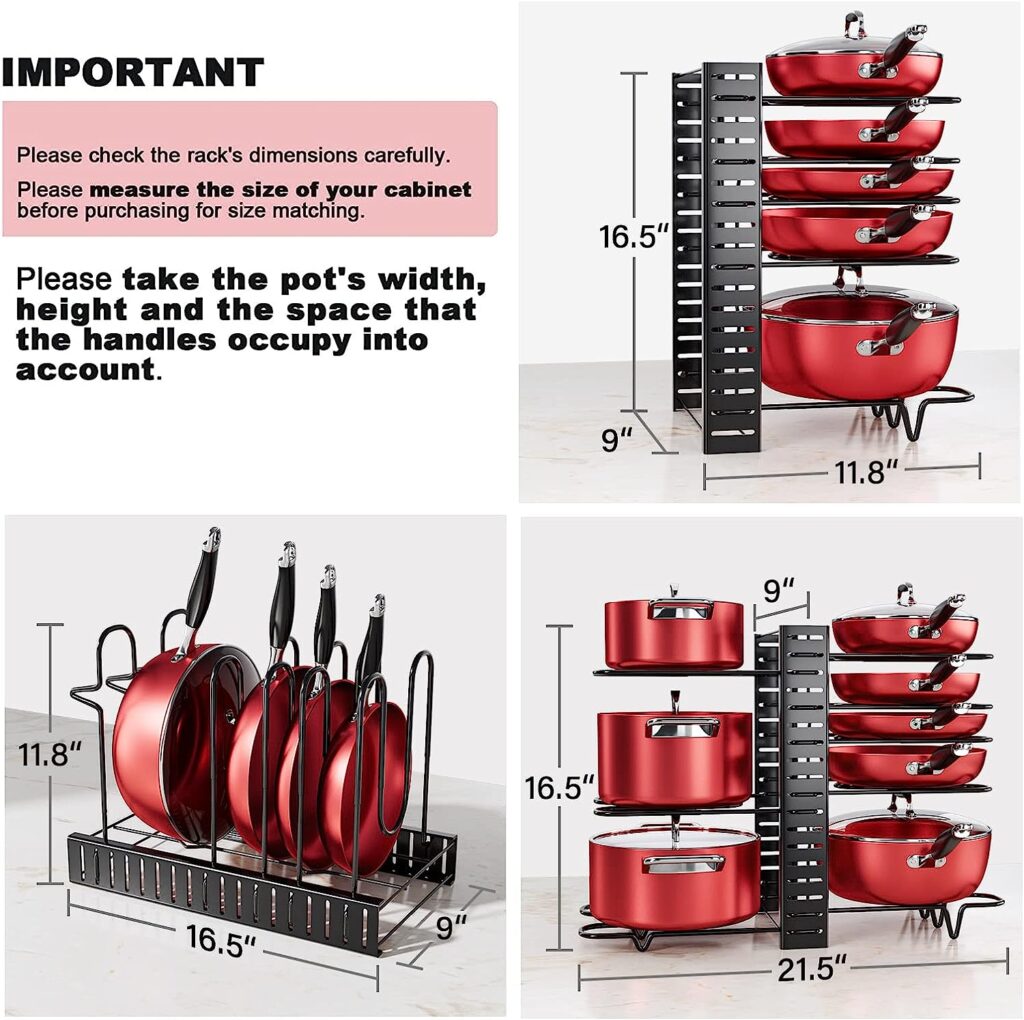 Mudeela Pots and Pans Organizer 3